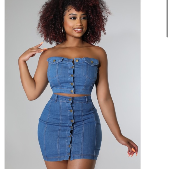 Skirts Medium Wash Denim Jean Skirt Set Sizes Smalllarge Poshmark — free download